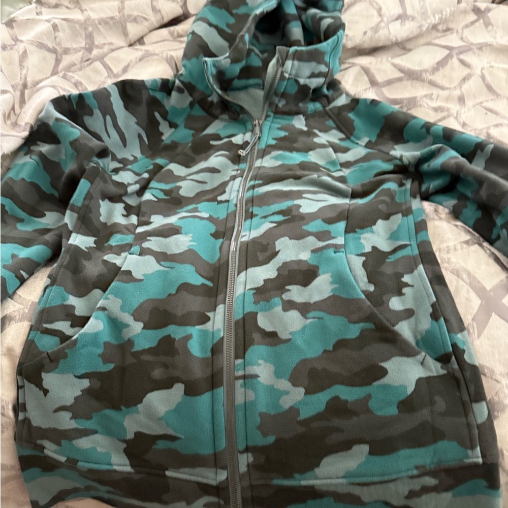 Camouflage Zip-Up Hoodie - NWOT - size 10